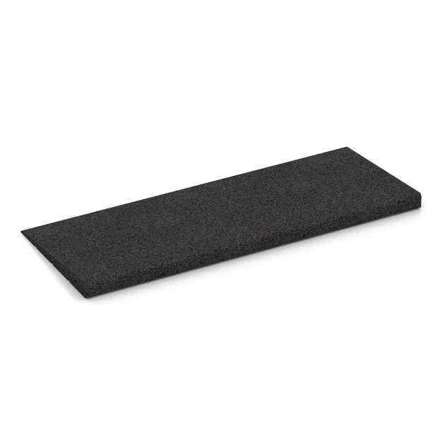 La photo de la face arrière asymétrique d’un produit WARCO 2388: Rampe de seuil 75 cm, en couleur Anthracite, dans les dimensions 75 x 30 cm | 8 < 35 mm.