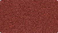 Farbmuster zum WARCO Farbton Korallenrot (wie RAL 3016) für monochrome Oberflächen aus virgin EPDM.